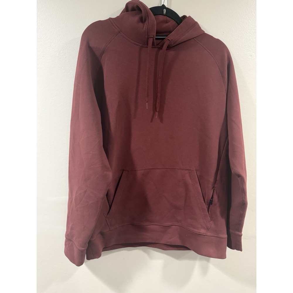 Ten Thousand Men Midweight Tech Hoodie Sleeved Top maroon/burgundy
